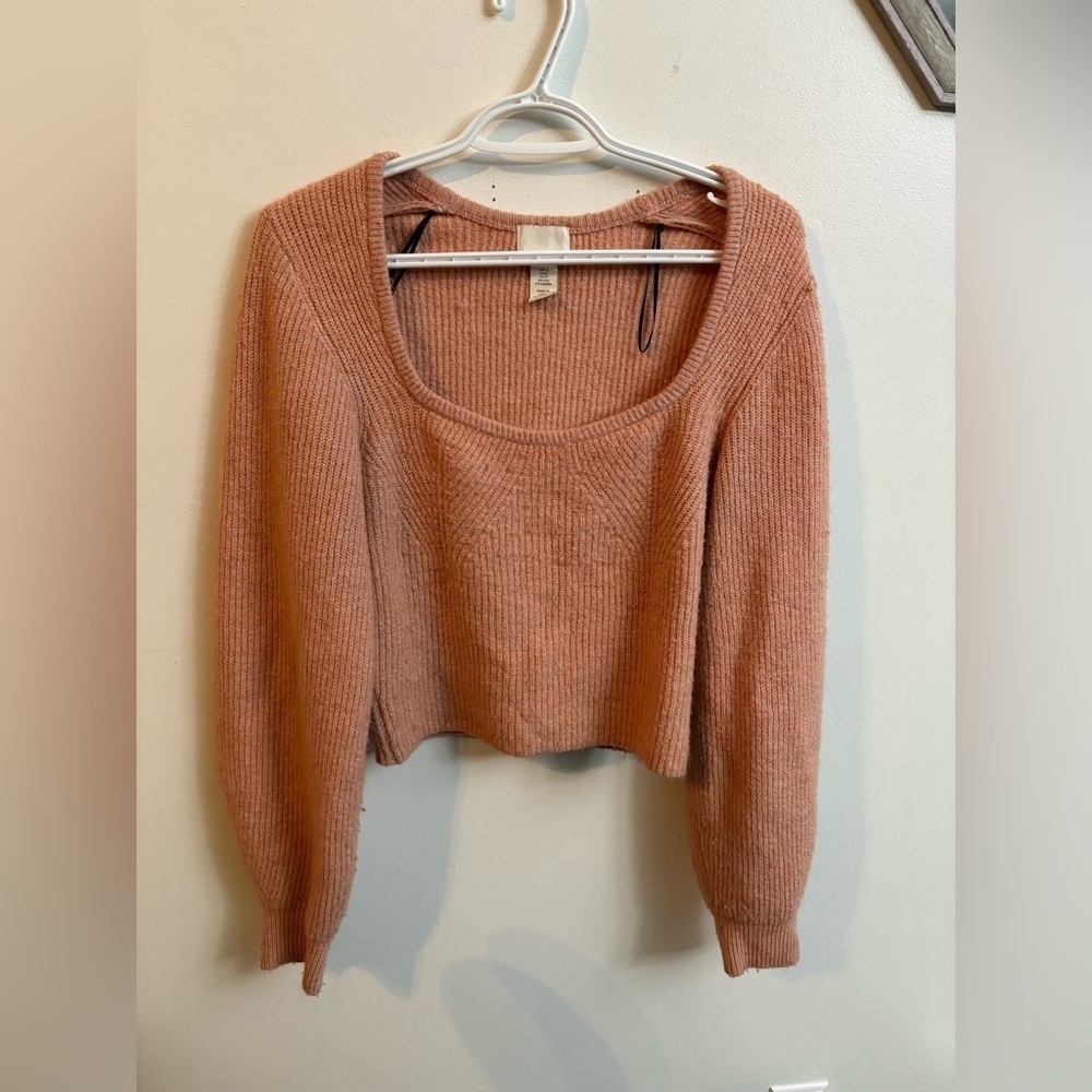 H&M oversized crop top sweater XS